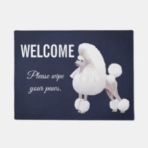 Customizable Poodle Doormat