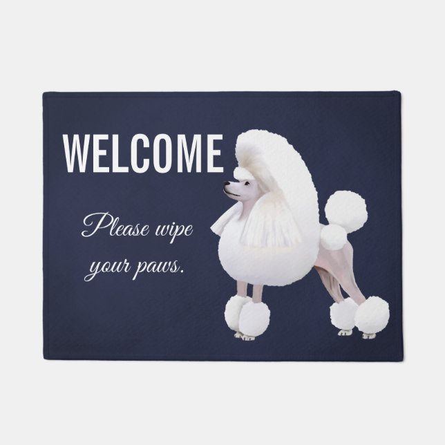 Customizable Poodle Doormat (Front)