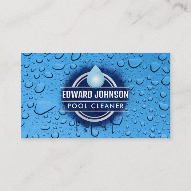 Customizable Pool Cleaner business cards (Front)
