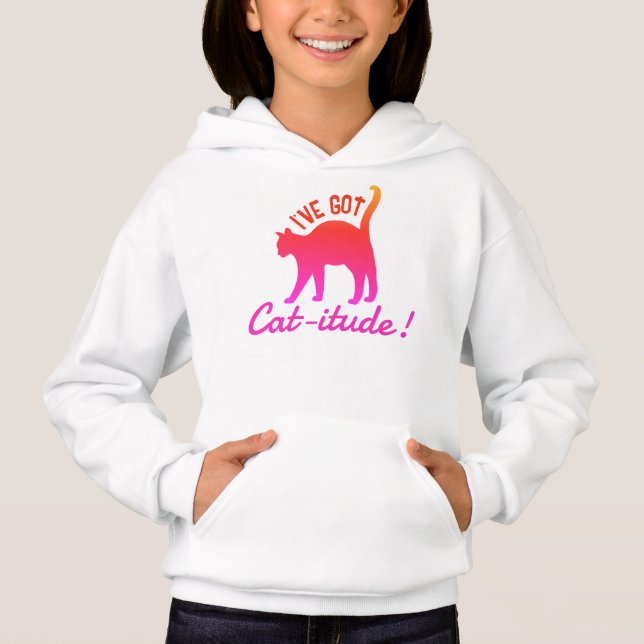 Customizable Popular Colourful I've Got Cat-itude  (Front)