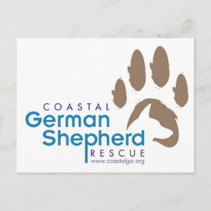 Customizable Postcard - Coastal German Shepherd