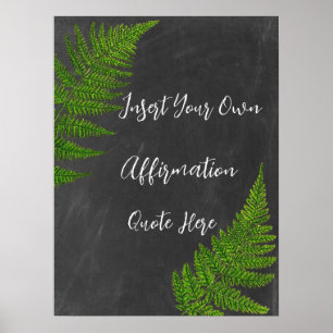 Customizable Poster Create Your Own Affirmation