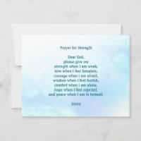 Customizable prayer for strength blue