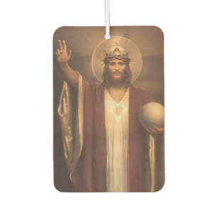 Customizable Prayer to Christ the King Air Freshener