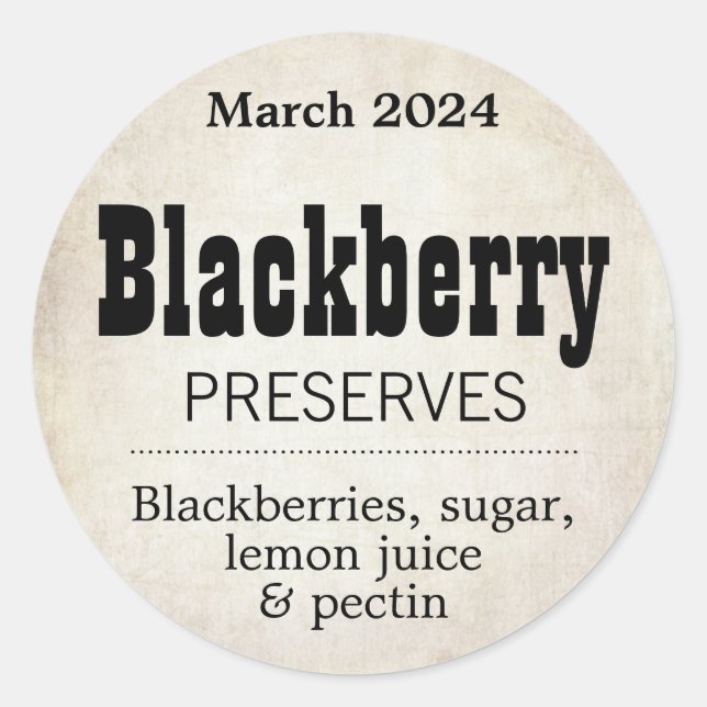 Customizable Preserves BL_01rd Sticker (Front)