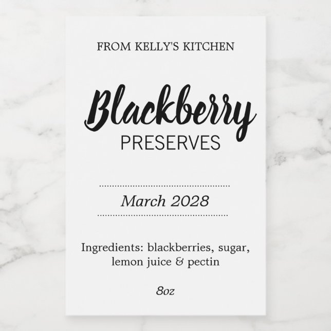 Customizable Preserves BL_02sq Square Sticker (Single Label)