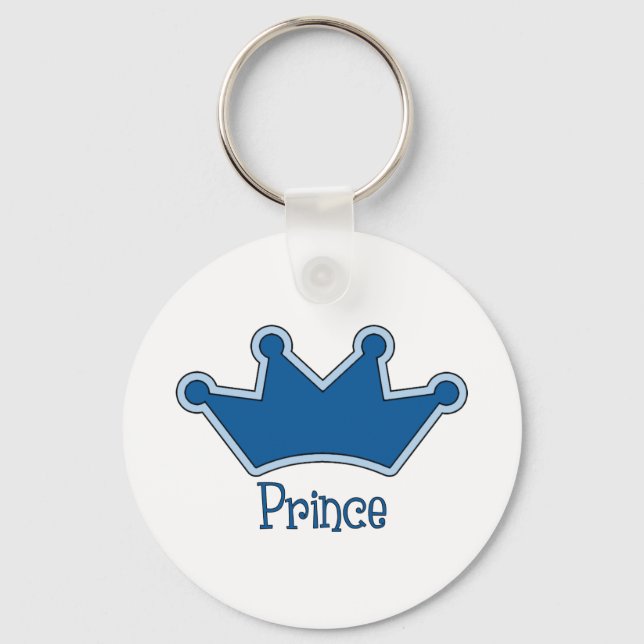 Customizable Prince - Crown Keychain (Front)