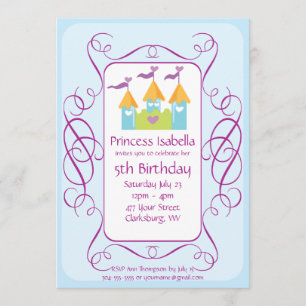 Customizable Princess Birthday Party Invitation
