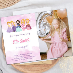 Customizable Princess Party Invitations for Kids