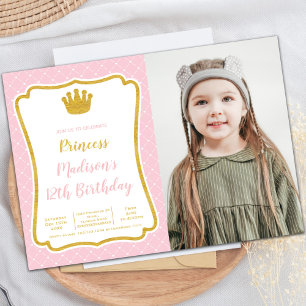 Customizable Princess Party Invitations for Kids