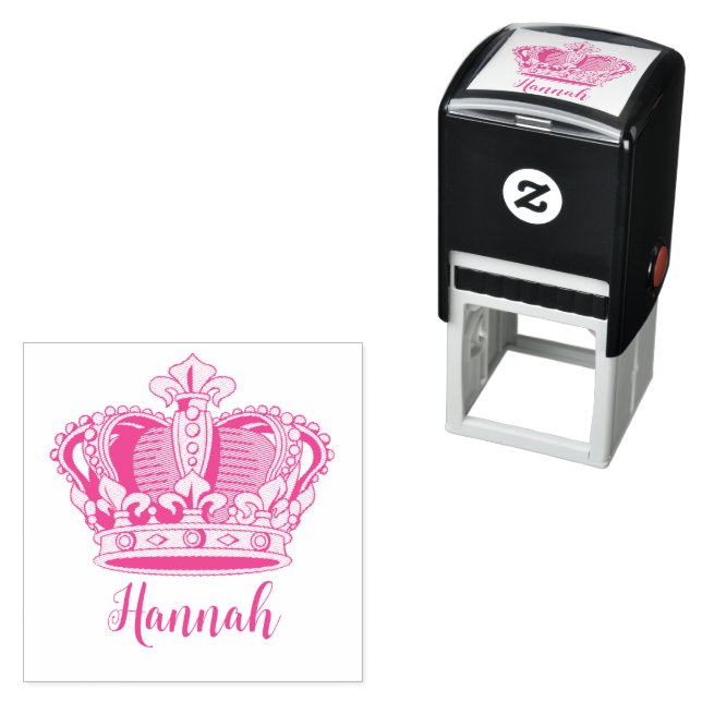 Customizable Princess Queen Crown Self-inking Stamp (In Situ)