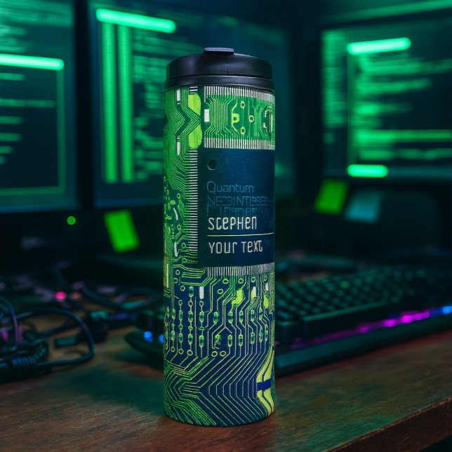 Customizable Printed Circuit - Geek electronic PCB Thermal Tumbler (Creator Uploaded)