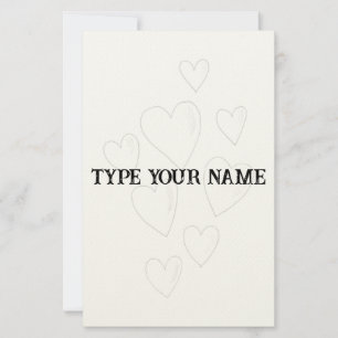 Customizable Product Add Your Own Text or Design Stationery
