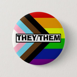 Customizable Pronoun 2 Inch Round Button