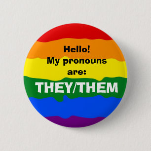 Customizable Pronoun 2 Inch Round Button
