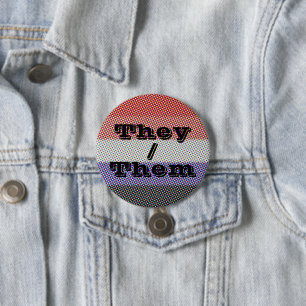 Customizable Pronoun Cupioromantic Pride Flag 3 Inch Round Button