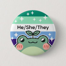 Customizable Pronoun Gay MLM Pride Flag Frog