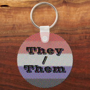 Customizable Pronoun Mod Cupioromantic Pride Flag Keychain
