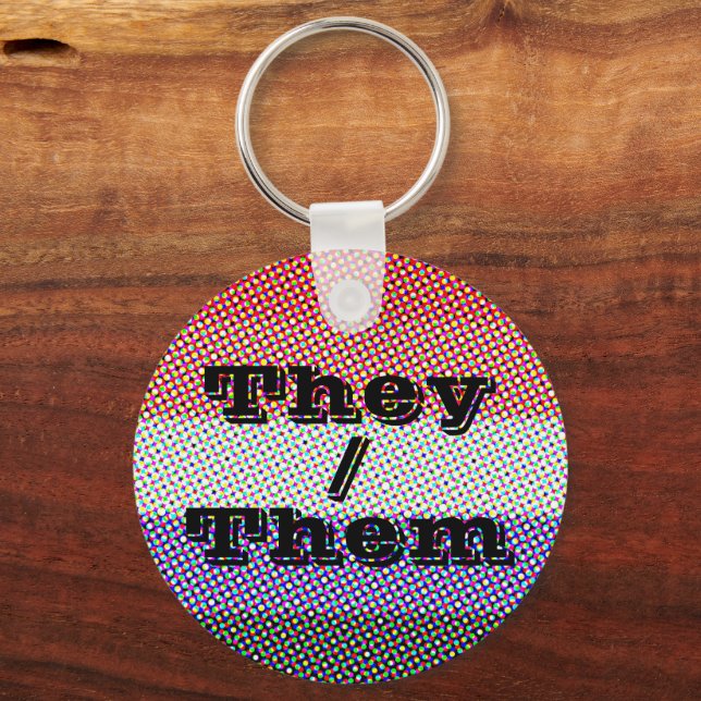Customizable Pronoun Mod Cupioromantic Pride Flag Keychain (Front)