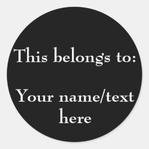 Customizable Property Sticker