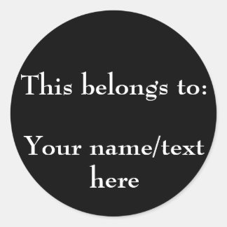 Customizable Property Sticker