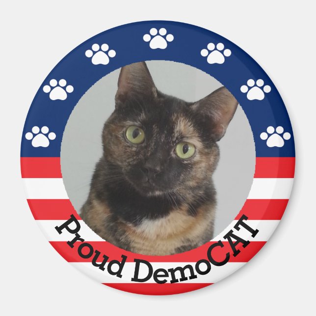Customizable Proud DemoCAT Magnet (Front)