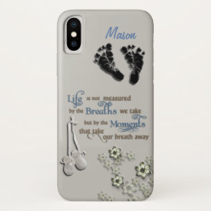 Customizable Proud Mom/New Baby Boy iPhone X Case