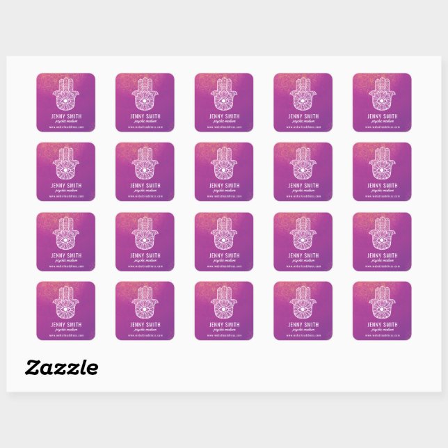Customizable Psychic Hamsa Stickers (Sheet)