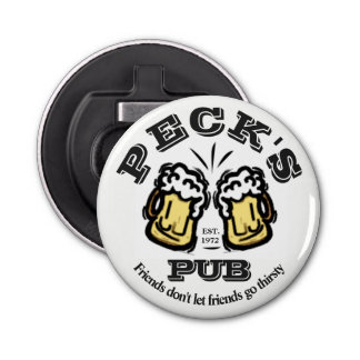 Customizable Pub Beer graphic bottle opener