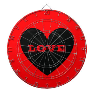 Customizable Puffy Heart Dartboard
