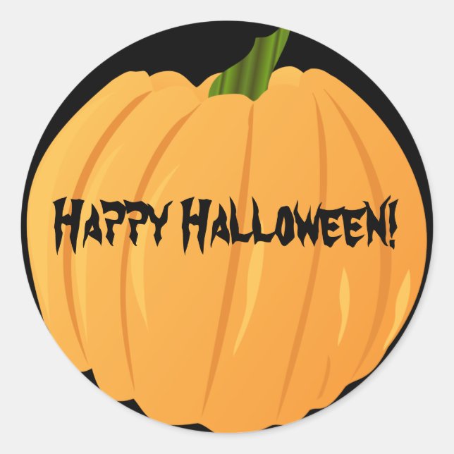 Customizable Pumpkin Stickers (Front)