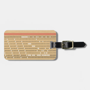 Customizable Punched Card Luggage Tag