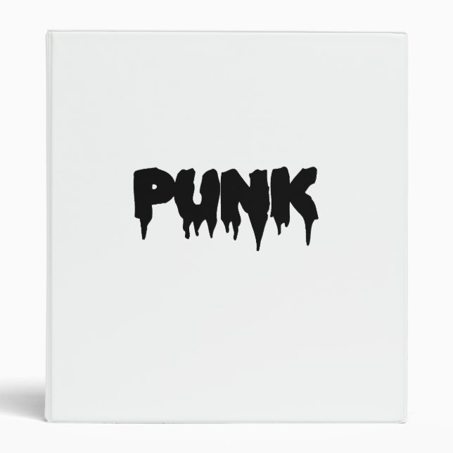 Customizable "Punk" Drip Font Binder (Front)