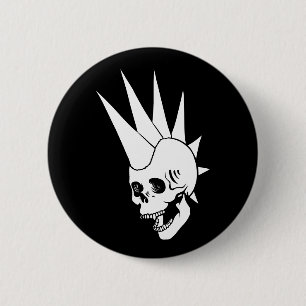 Customizable Punk Skull Version 2 Inch Round Button