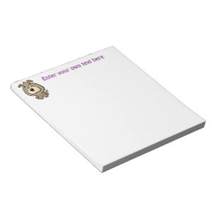 Customizable Puppy Cartoon Notepad