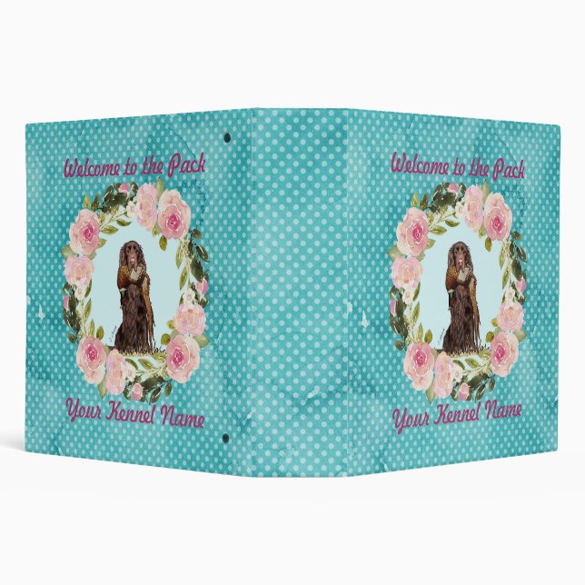 Customizable Puppy Go Home Organizer Binder (Background)