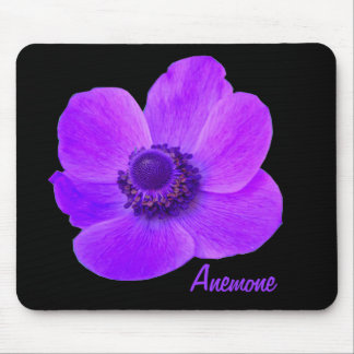 Customizable Purple Anemone Flower Mousepad