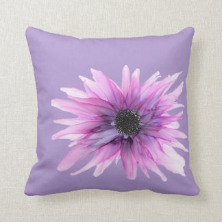 Customizable!!! Purple Aster floral Throw Pillow