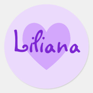Customizable Purple Heart Lavender Classic Round Sticker