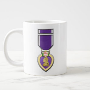 Customizable Purple Heart Medal 20oz Large Coffee Mug
