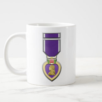 Customizable Purple Heart Medal 20oz Large Coffee Mug
