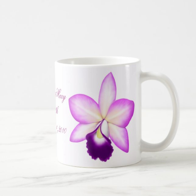 Customizable Purple Orchid Mug (Right)