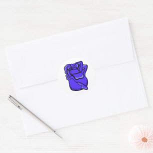 Customizable Purple Rose Sticker
