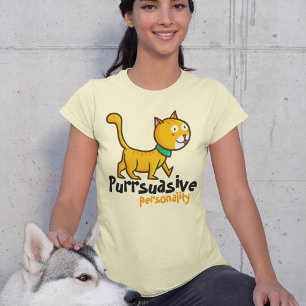 Customizable Purrsuasive Persoanlity T-Shirt