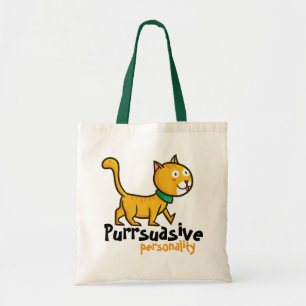 Customizable Purrsuasive Persoanlity Tote Bag