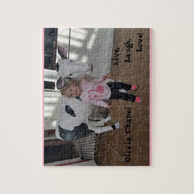 Customizable Puzzle, substitute your pic & text Jigsaw Puzzle (Vertical)