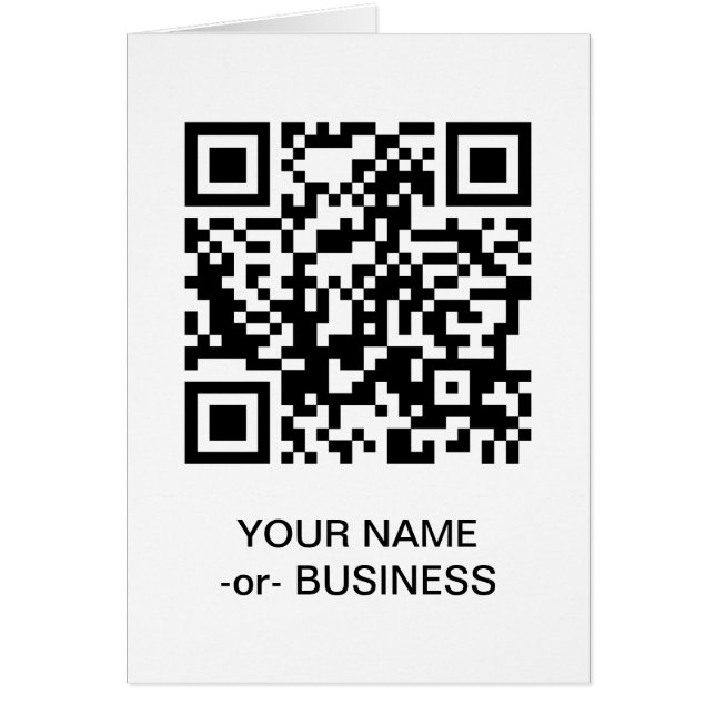 customizable QR code (Front)