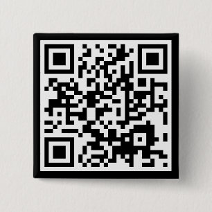 customizable QR code 2 Inch Square Button