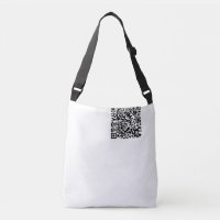 Customizable QR Code Black & White Abstract Geek