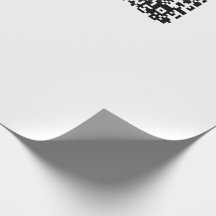 Customizable QR Code Black & White Abstract Geek